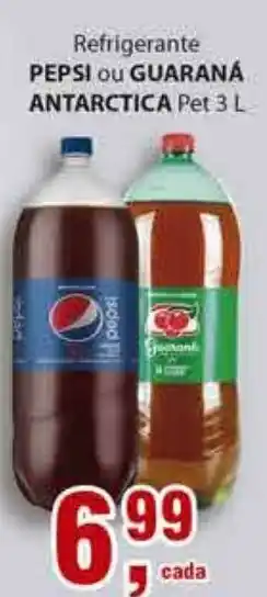Supermercados Mundial Refrigerante Pepsi ou Guarana Antarctica 3L oferta