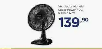 Apoio Mineiro Ventilador Mondial Super Power 40c 6 Pás- 127v oferta