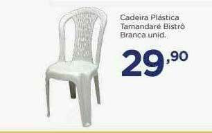 Cadeira Plástica Tamandaré Bistró Branca