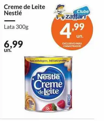 Zaffari Creme De Leite Nestlé oferta
