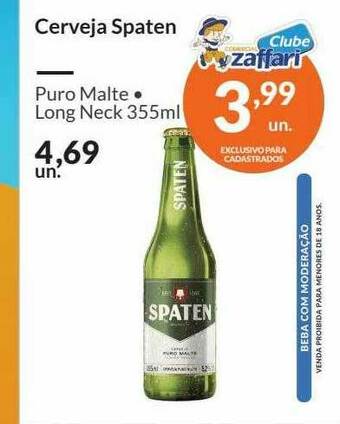 Zaffari Cerveja Spaten oferta