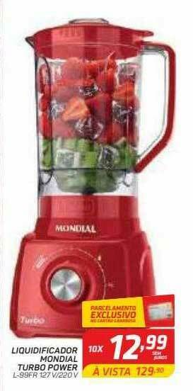 GBarbosa Liquidificador Mondial Turbo Power oferta