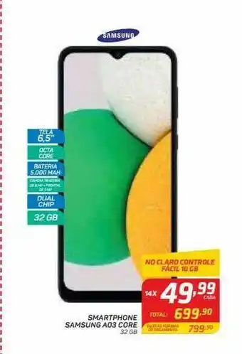 GBarbosa Smartphone Samsung Ao3 Core oferta