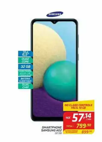 GBarbosa Smartphone Samsung Ao2 oferta
