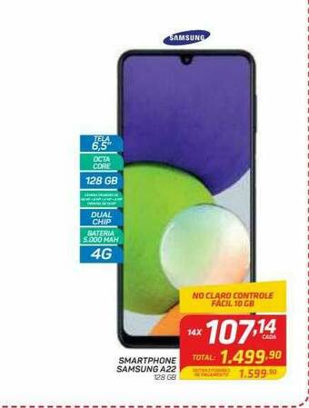 GBarbosa Smartphone Samsung A22 oferta