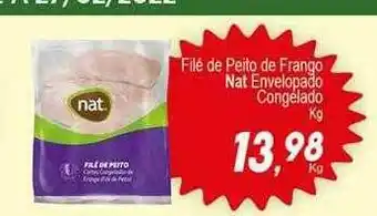 Villefort Atacadista Filé De Peito De Frango Nat Envelopado Congelado Kg oferta