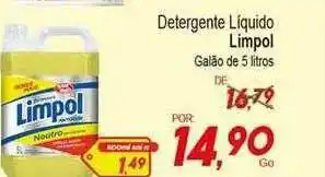 Villefort Atacadista Detergente Líquido Limpo Galão De oferta