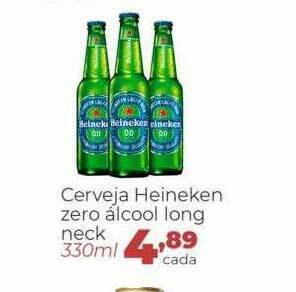 Cerveja Heineken Zero álcool Long Neck