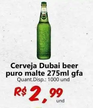 Cerveja Dubai Beer Puro Malte 275ml Gfa