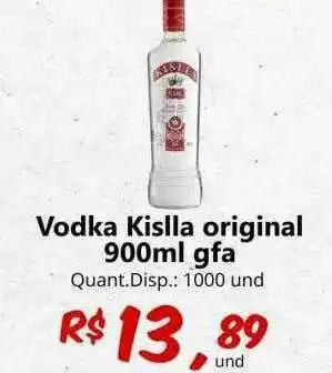 Supermercados Manentti Vodka Kislla Original 900ml Gfa oferta