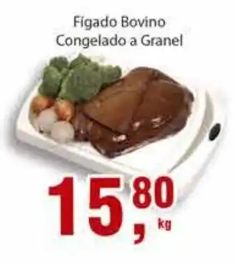 Supermercados Mundial Figado Bovino congelado a granel 1kg oferta
