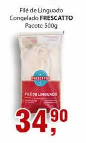 Supermercados Mundial File de Linguado congelado Frescatto pacote 500g oferta