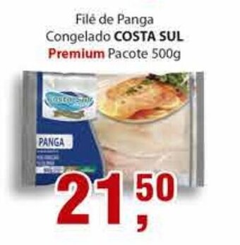 Supermercados Mundial File de Panga Congelado Costa Sul Premium pacote 500g oferta