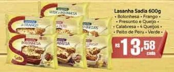 Supermercados Mundial Lasanha Sadia 600g oferta