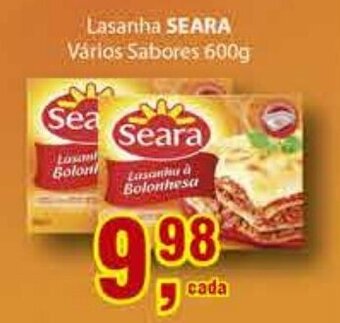 Supermercados Mundial Lasanha Seara Varios Sabores 600g oferta