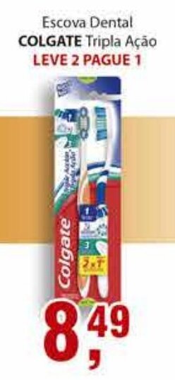 Supermercados Mundial Escova Dental Colgate Tripla Acao oferta