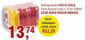 Supermercados Mundial Refrigerante Coca Cola 350ml c/6 oferta