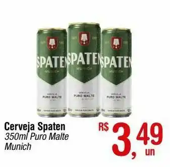 Fort Atacadista Cerveja spaten 350ml puro malte munich oferta