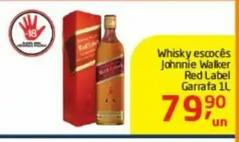 Tenda Atacado Whisky escocês johnnie walker red label 1 l oferta