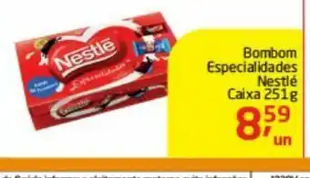 Tenda Atacado Bombons especialidades nestlé caixa 251 gr oferta