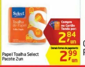 Tenda Atacado Papel toalha select oferta