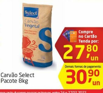 Tenda Atacado Carvão select pacote 8 kg oferta
