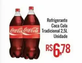 Mart Minas Refrigerante coca cola tradicional 2,5l unidade oferta