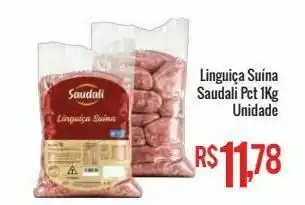 Mart Minas Linguiça suína saudali pct 1kg unidade oferta