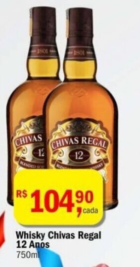 Ultrabox Whisky Chivas Regal 12 Anos 750ml oferta