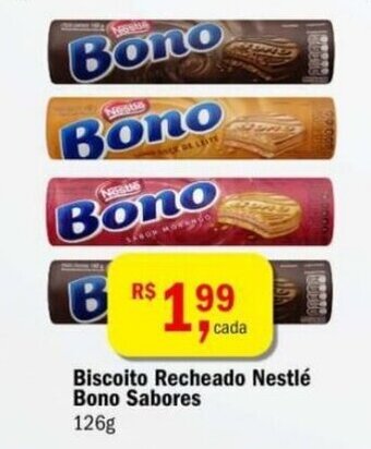 Ultrabox Biscoito recheado Nestle Bono sabores 126g oferta