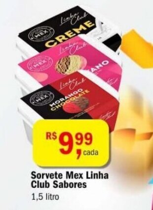 Ultrabox Sorvete Mex Linha Club Sabores 1.5L oferta