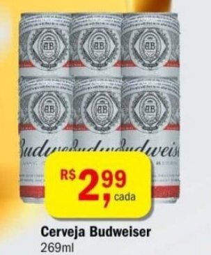 Ultrabox Cerveja Budweiser 269ml oferta