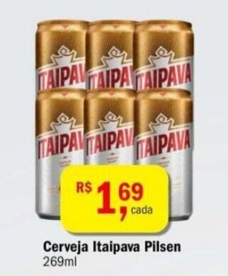 Ultrabox Cerveja Itaipava Pilsen 269ml oferta