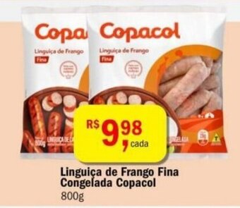 Ultrabox Linguica de Frango Fina congelada Copacol 800g oferta