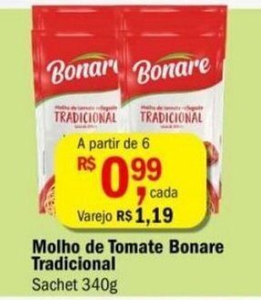 Ultrabox Molho de Tomate Bonare Tradicional 340g oferta