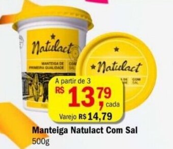 Ultrabox Manteiga Natulact Com Sal 500g oferta