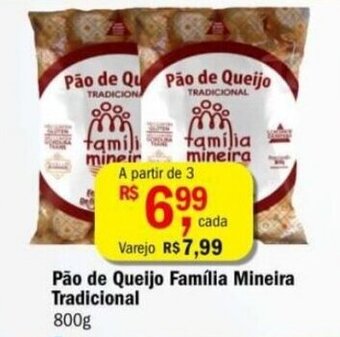 Ultrabox Pao de Queijo Familia Mineira Tradicional 800g oferta