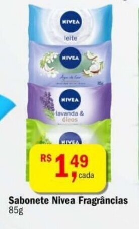 Sabonete Nivea Fragrancias 85g