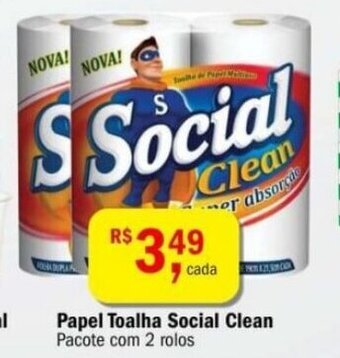 Papel Toalha Social Clean