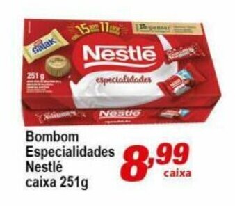 Ricoy Supermercados Bombom Especialidades Nestle 251g oferta