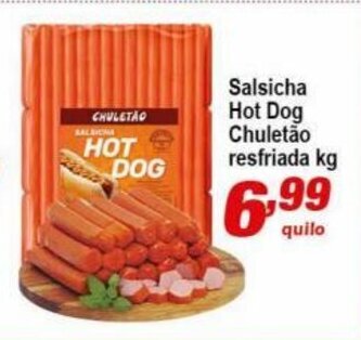 Ricoy Supermercados Salsicha Hot Dog Chuletao resfriada 1kg oferta