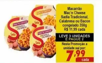 Ricoy Supermercados Macarrao Mac'n Cheese Sadia 350g oferta