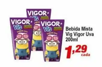 Bebida Mista vigor Vig Uva 200ml