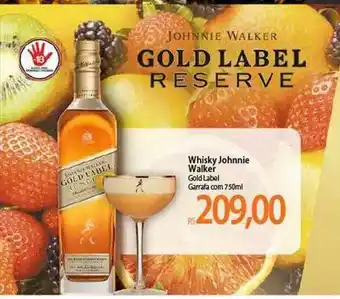 Atacadão Whisky Johnnie Walker Gold Label oferta