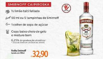 Atacadão Vodka Smirnoff oferta