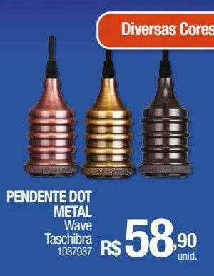 Milium Pendente Dot Metal Wave Taschibra oferta