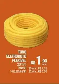 Tubo Eletroduto Flexivel 20mm Krona