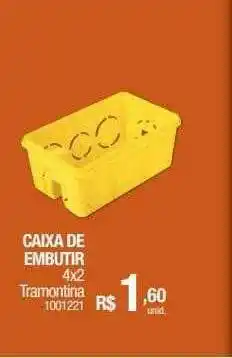 Milium Caixa De Embutir 4x2 Tramontina oferta