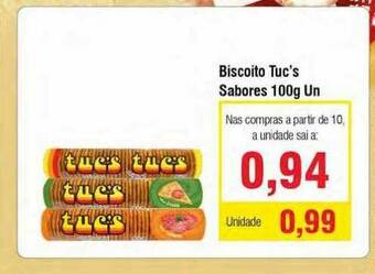 Spani Atacadista Biscoito Tuc's Sabores oferta