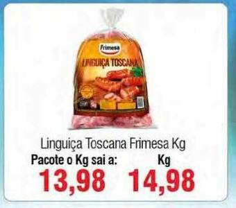 Spani Atacadista Linguiça Toscana Frimesa Kg oferta